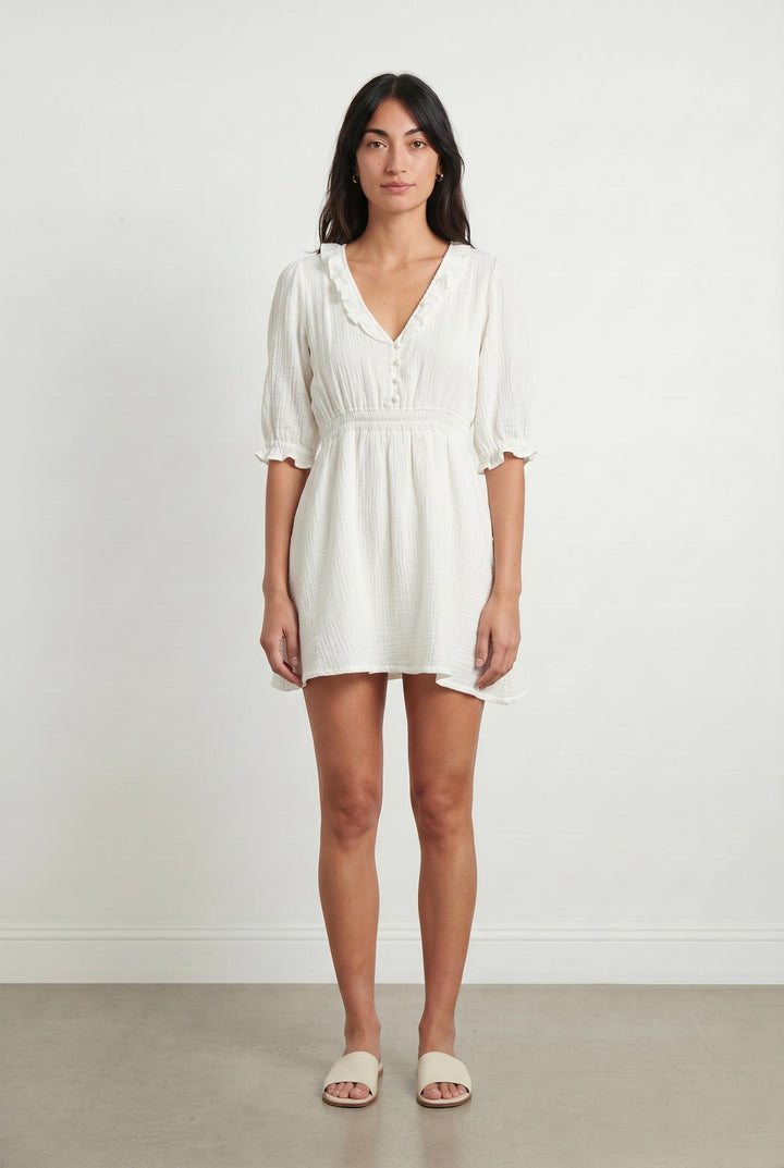 Robe Courte Blanche - Taille M/38 de la marque SAAJ | PARAD107228 - Vendu par Paradigme - Image 1
