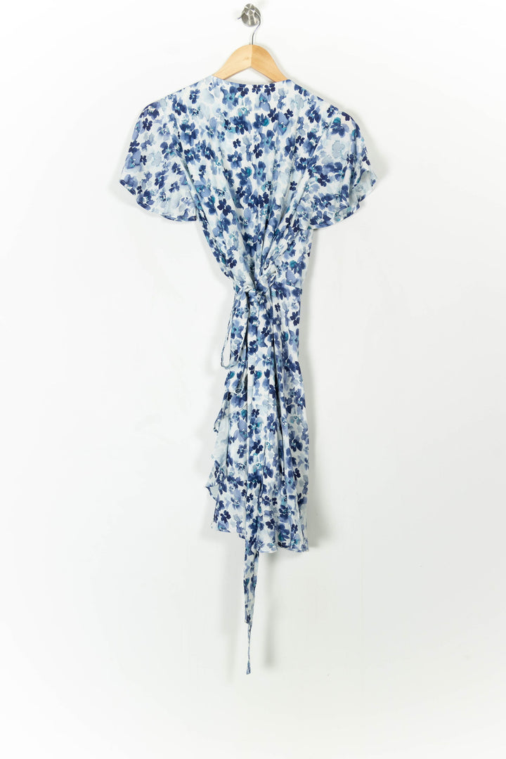 Robe Portefeuille Bleu et Blanc - Taille M/38 de la marque SAAJ | PARAD107229 - Vendu par Paradigme - Image 4