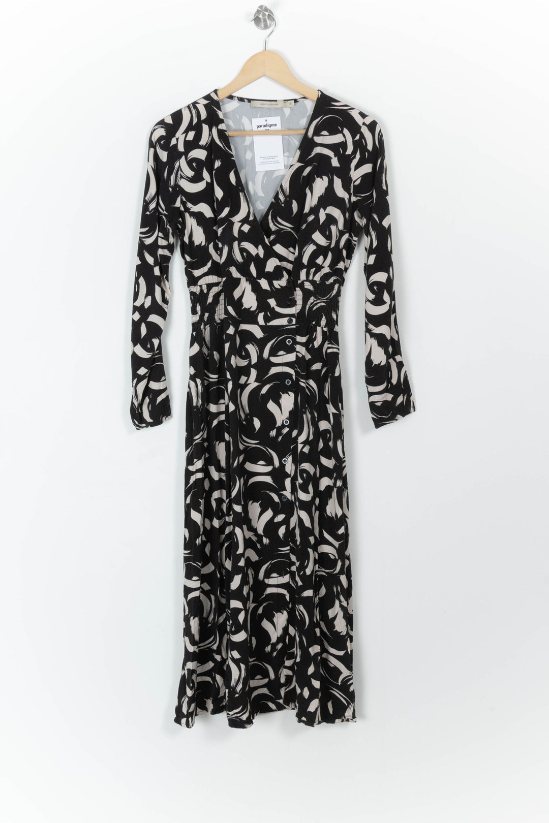 Robe Noire et Blanche - Taille S/36 de la marque La Fée Maraboutée | PARAD107230 - Vendu par Paradigme - Image 2