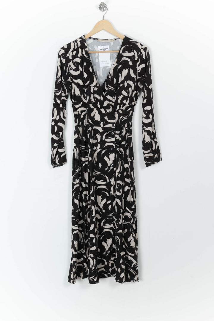 Robe Noire et Blanche - Taille S/36 de la marque La Fée Maraboutée | PARAD107230 - Vendu par Paradigme - Image 2