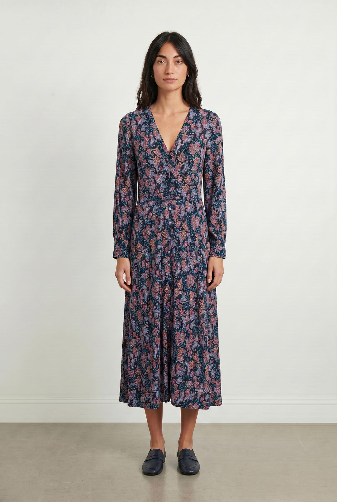 Robe Longue Bleu et Rose - Taille S/36 de la marque La Fée Maraboutée | PARAD107231 - Vendu par Paradigme - Image 1