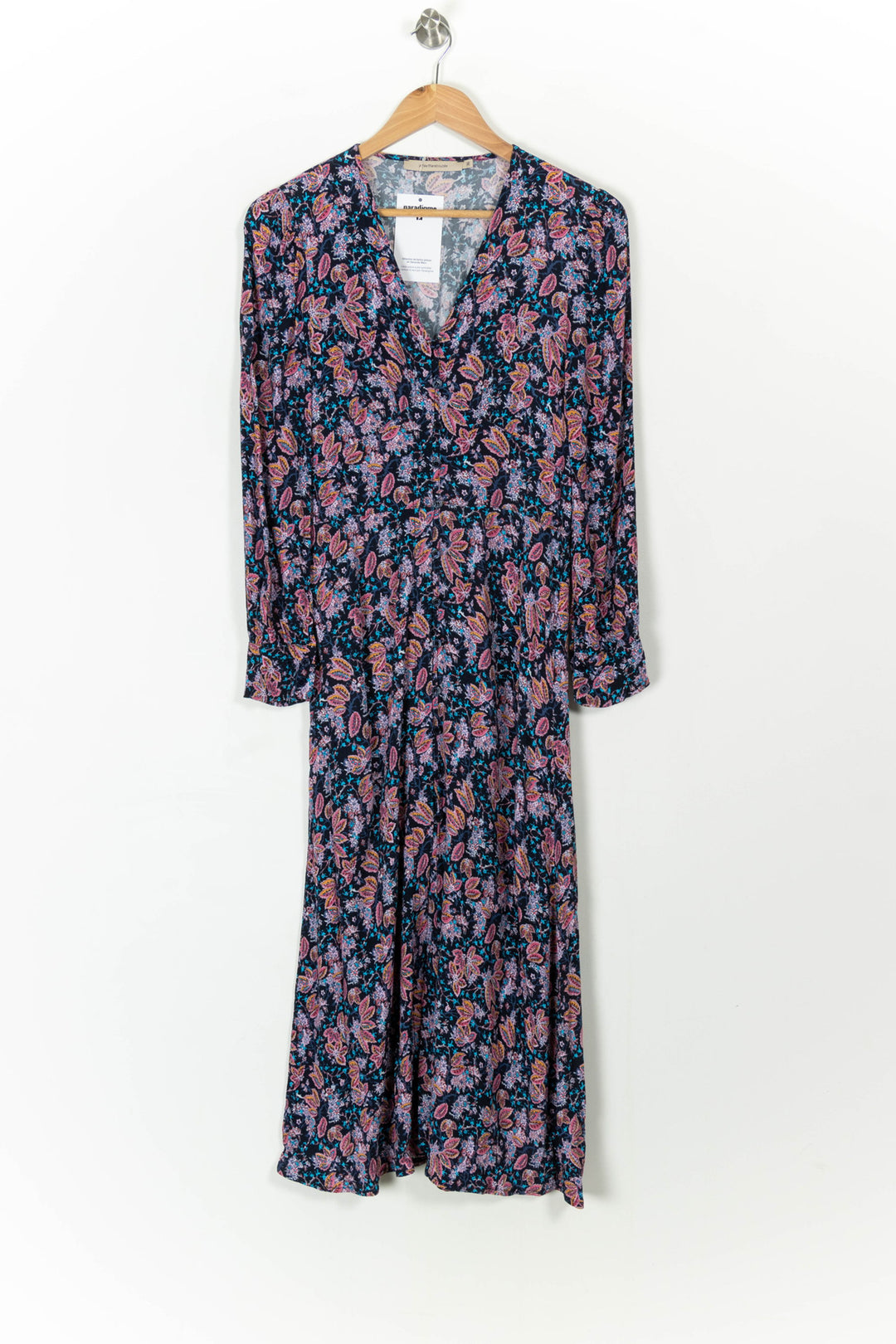 Robe Longue Bleu et Rose - Taille S/36 de la marque La Fée Maraboutée | PARAD107231 - Vendu par Paradigme - Image 2