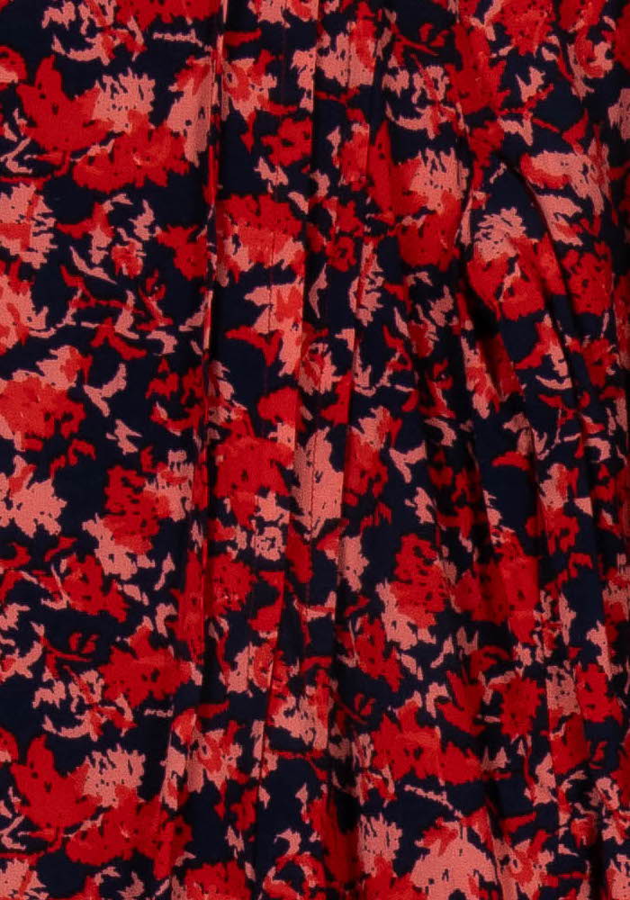 Blouse Rouge et Bleu Marine - Taille M/38 de la marque La Fée Maraboutée | PARAD107235 - Vendu par Paradigme - Image 3
