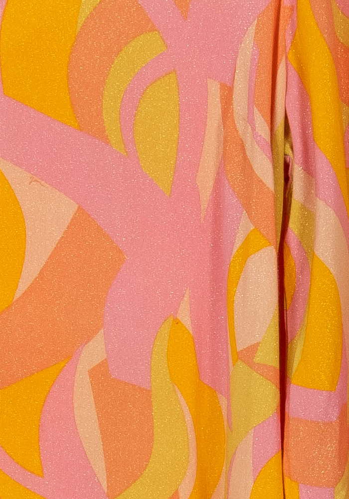 Robe Longue Rose et Jaune - Taille XXS/32 de la marque Grace & Mila | PARAD107236 - Vendu par Paradigme - Image 3