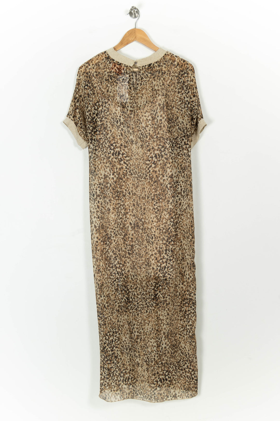 Robe Longue Léopard Beige - Taille M/38 de la marque Imprevu | PARAD107241 - Vendu par Paradigme - Image 4