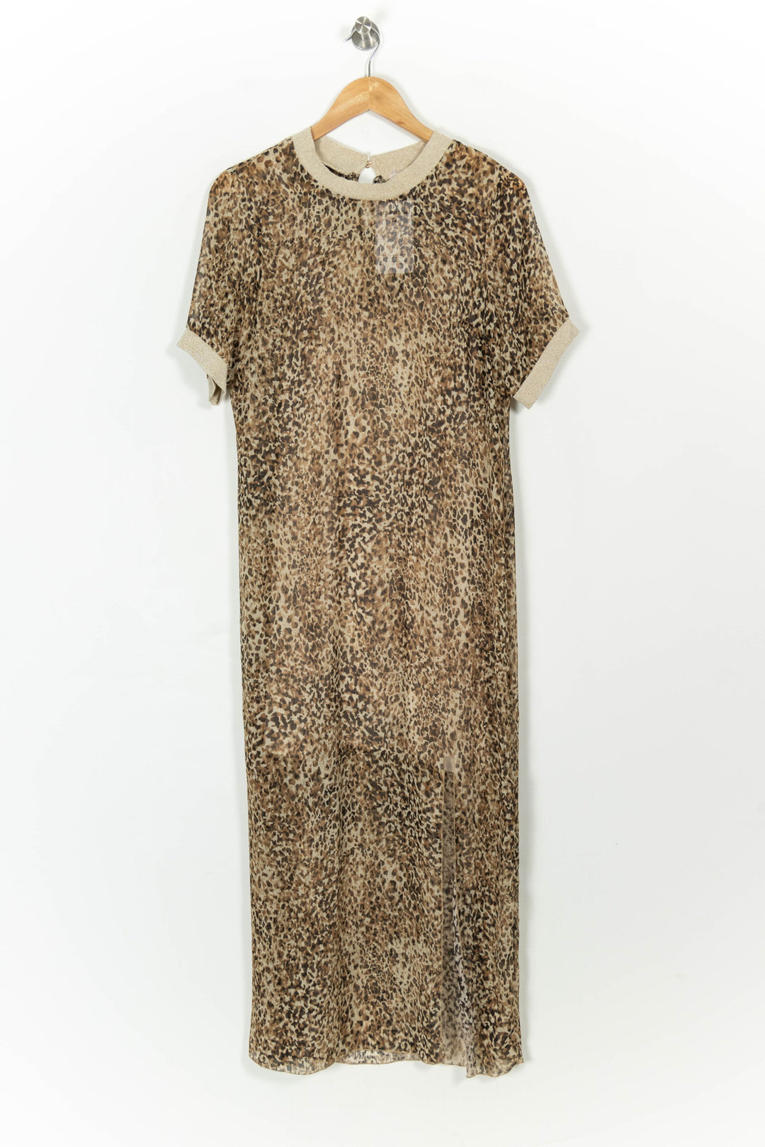 Robe Longue Léopard Beige - Taille M/38 de la marque Imprevu | PARAD107241 - Vendu par Paradigme - Image 2