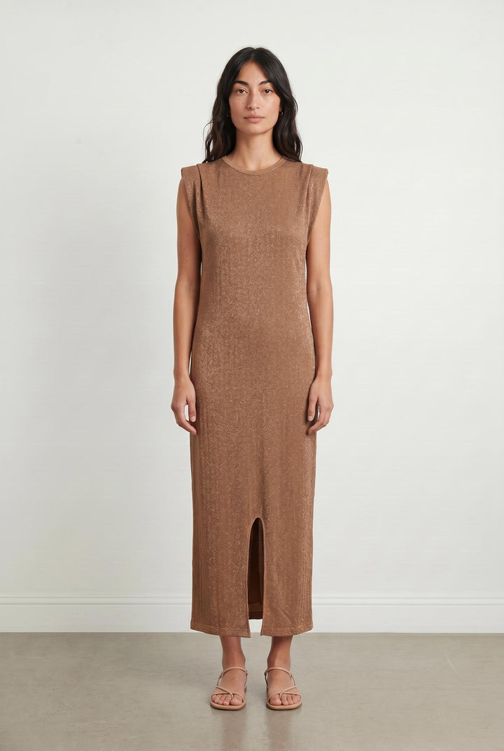 Robe Longue Dorée - Taille M/38 de la marque Imprevu | PARAD107242 - Vendu par Paradigme - Image 1