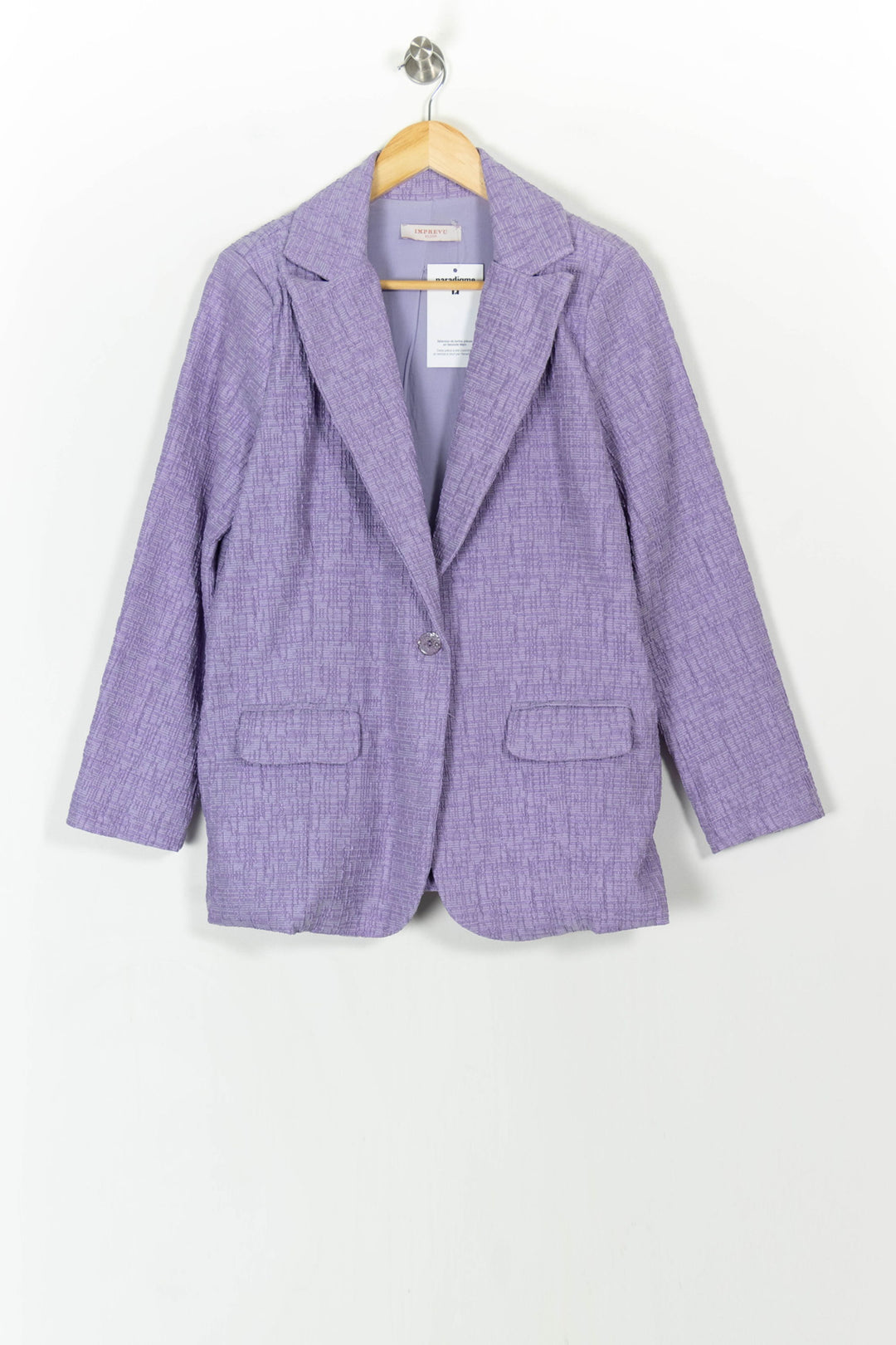 Blazer Violet - Taille M/38 de la marque Imprevu | PARAD107243 - Vendu par Paradigme - Image 2