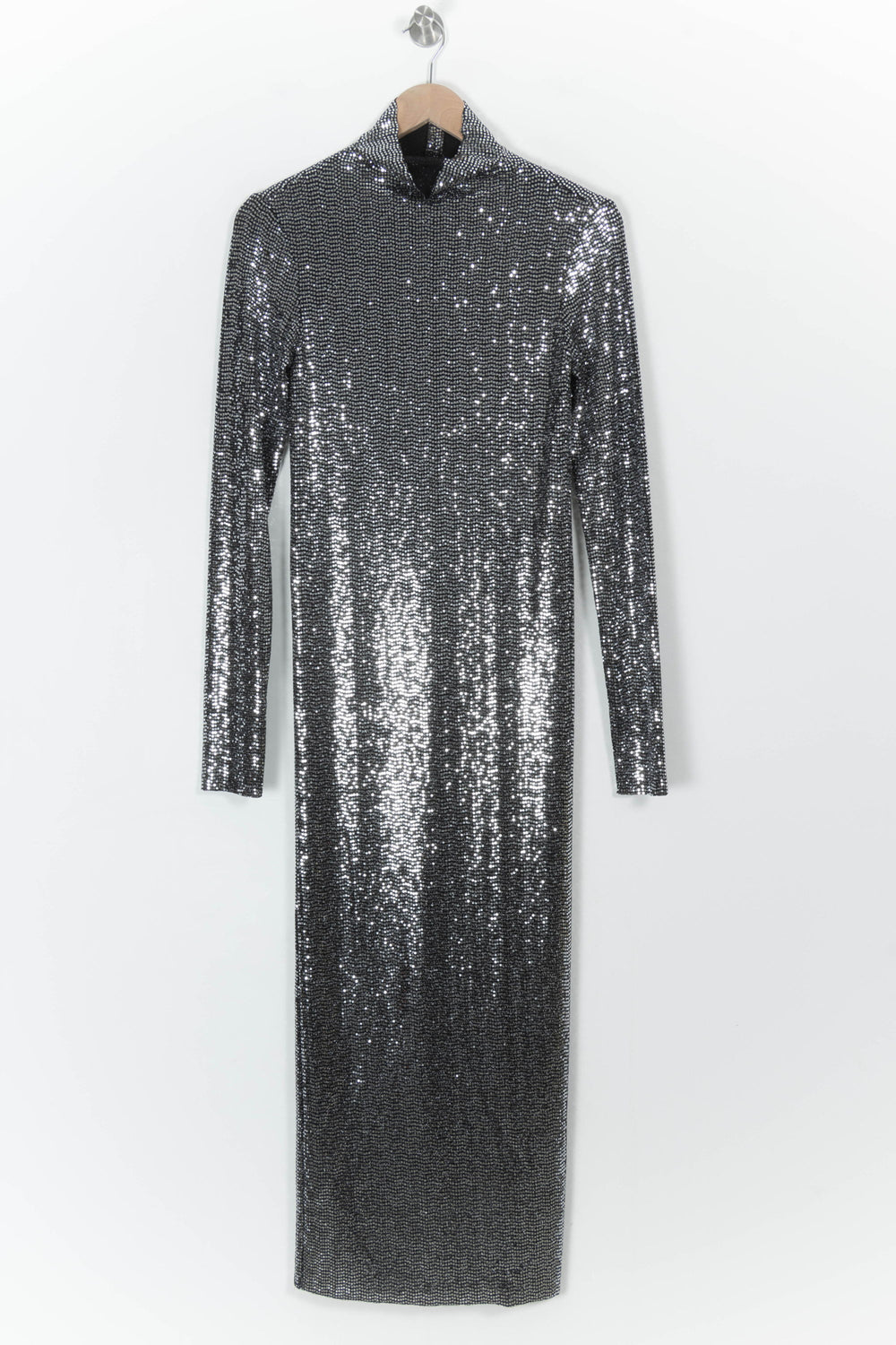 Robe Longue Argentée - Taille S/36 de la marque Maje | PARAD107247 - Vendu par Paradigme - Image 2