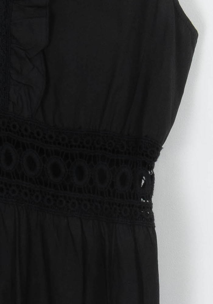 Robe Longue Noire - Taille M/38 de la marque La Fée Maraboutée | PARAD107253 - Vendu par Paradigme - Image 3
