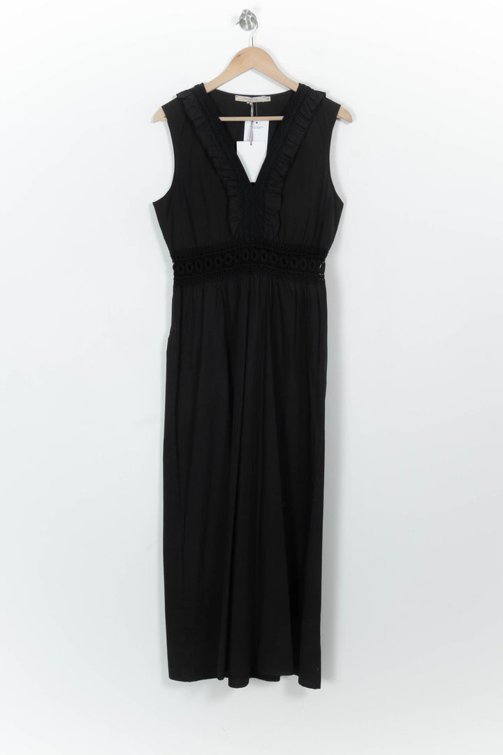 Robe Longue Noire - Taille M/38 de la marque La Fée Maraboutée | PARAD107253 - Vendu par Paradigme - Image 2