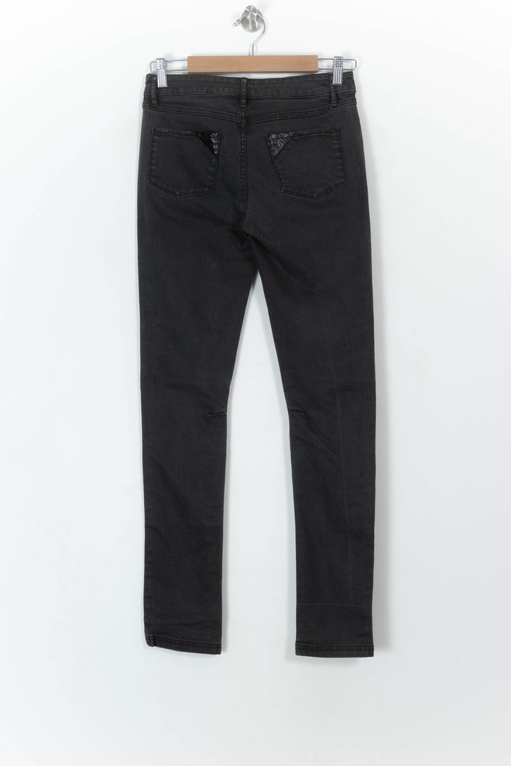 Jean Skinny Noir - Taille S/36 de la marque IKKS | PARAD107256 - Vendu par Paradigme - Image 4