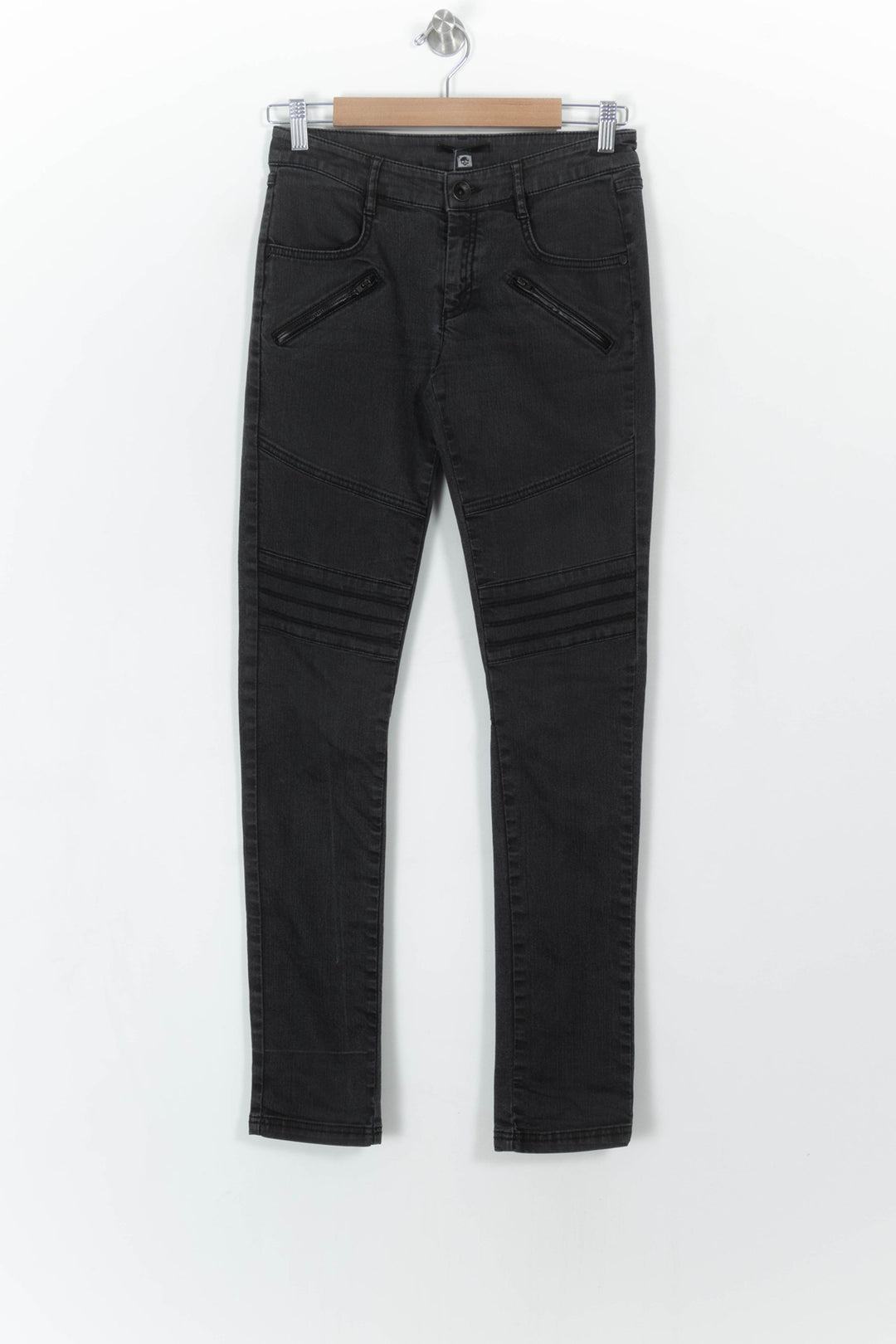 Jean Skinny Noir - Taille S/36 de la marque IKKS | PARAD107256 - Vendu par Paradigme - Image 2