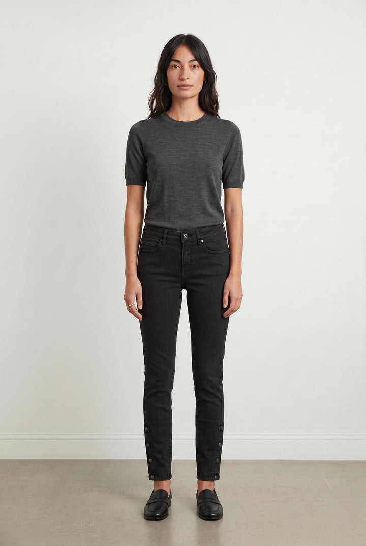 Jean Skinny Noir - Taille S/36 de la marque IKKS | PARAD107257 - Vendu par Paradigme - Image 1