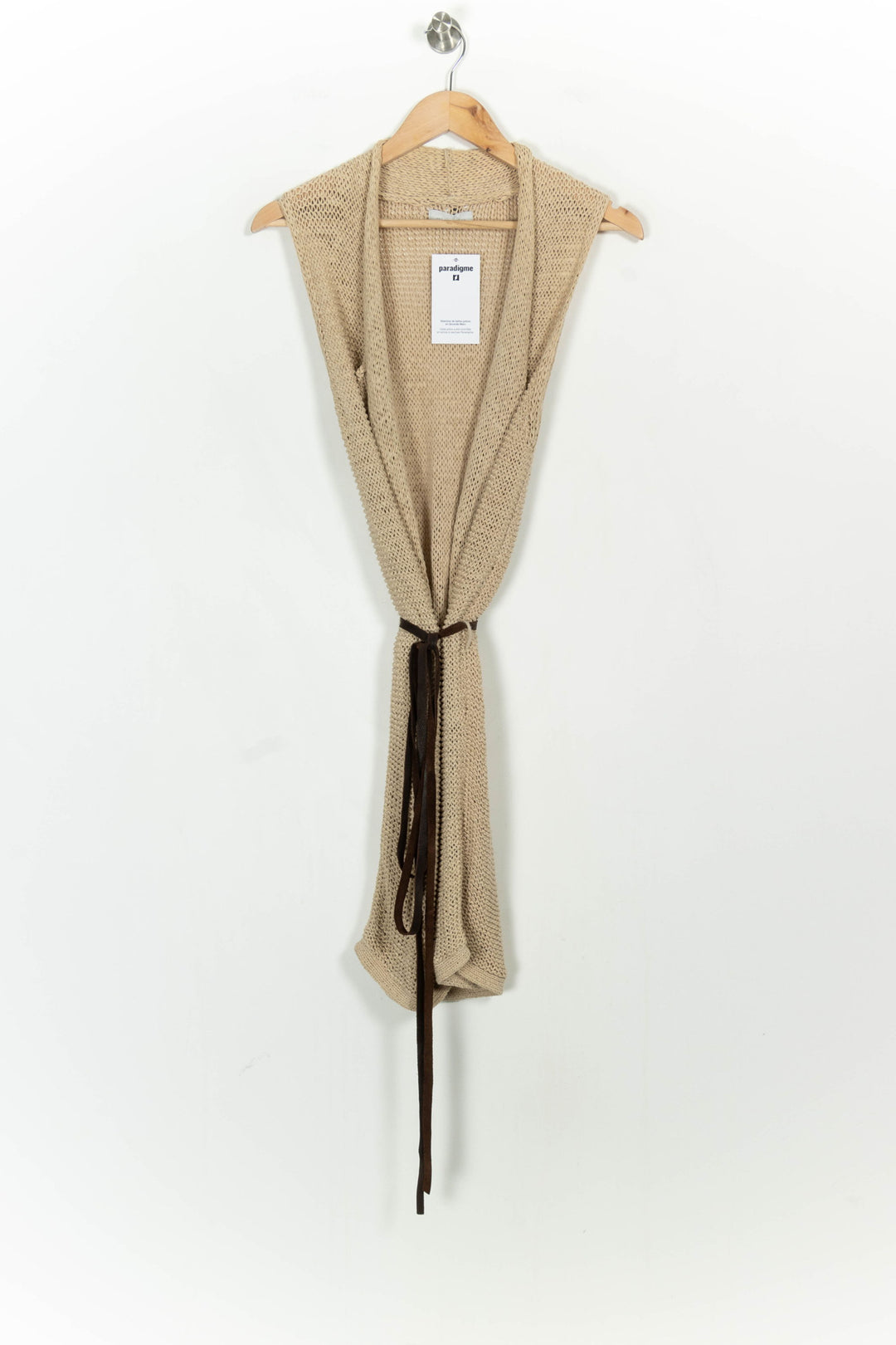 Gilet Sans Manches Beige et Marron - Taille S/36 de la marque IKKS | PARAD107258 - Vendu par Paradigme - Image 2