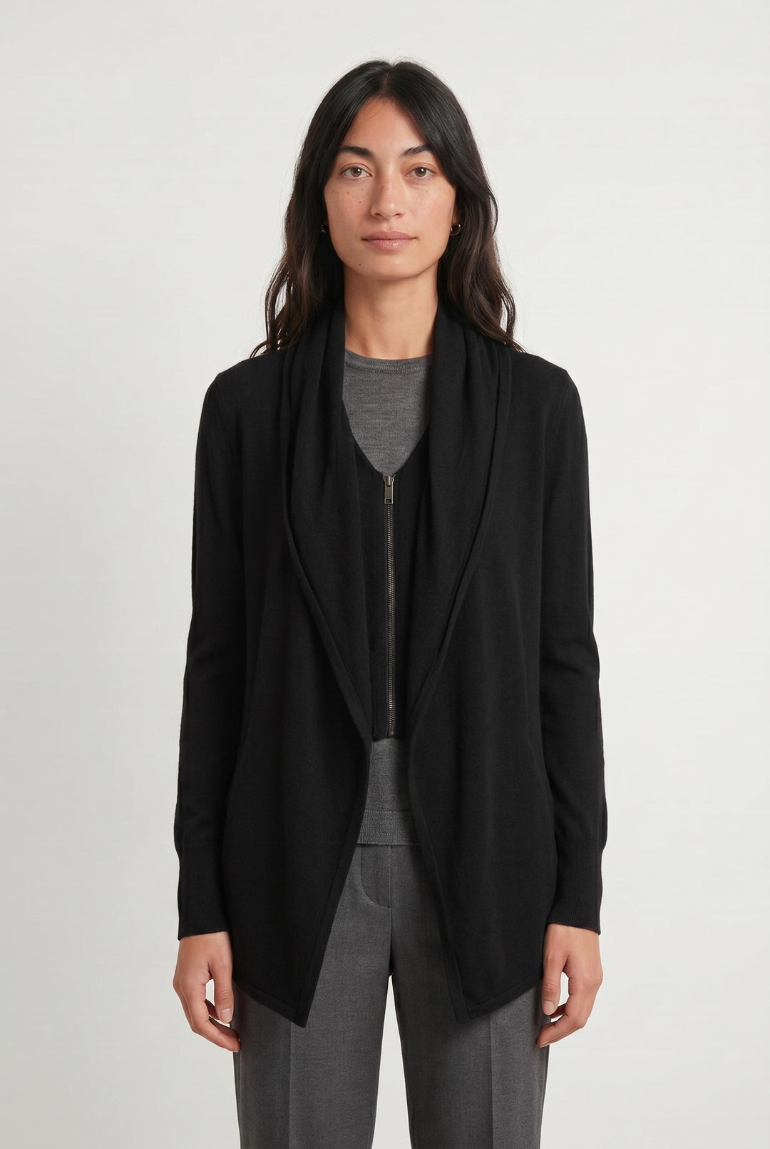 Cardigan Noir - Taille M/38 de la marque IKKS | PARAD107264 - Vendu par Paradigme - Image 1