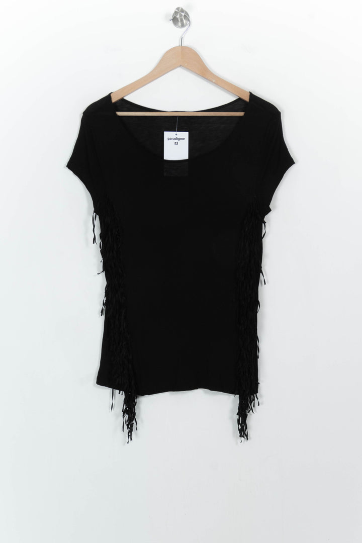 Tee-shirt Noir - Taille M/38 de la marque IKKS | PARAD107265 - Vendu par Paradigme - Image 2