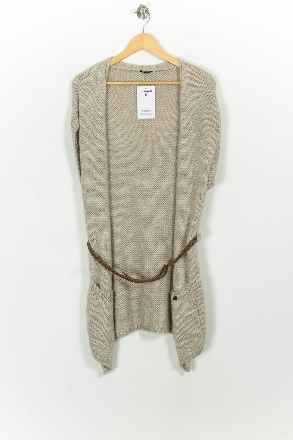 Cardigan Gris - Taille M/38 de la marque IKKS | PARAD107271 - Vendu par Paradigme - Image 2