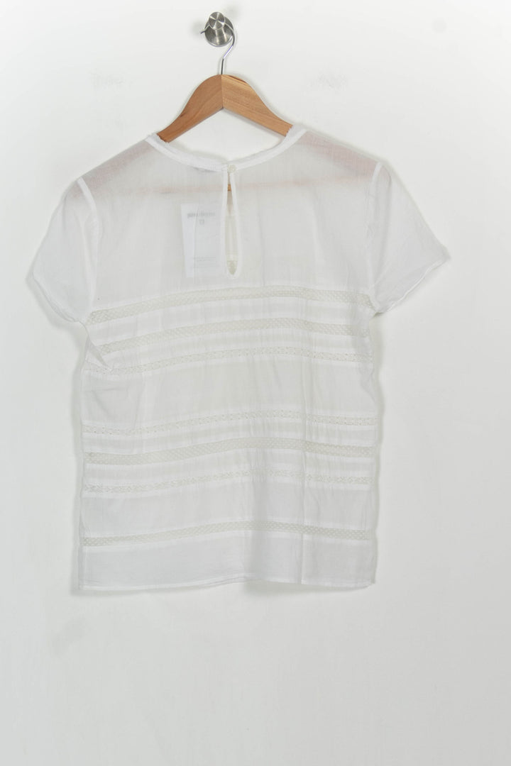 Blouse Blanche - Taille M/38 de la marque IKKS | PARAD107274 - Vendu par Paradigme - Image 4