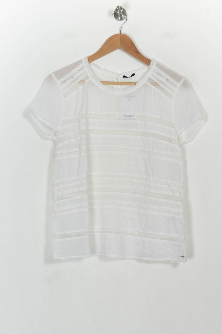 Blouse Blanche - Taille M/38 de la marque IKKS | PARAD107274 - Vendu par Paradigme - Image 2