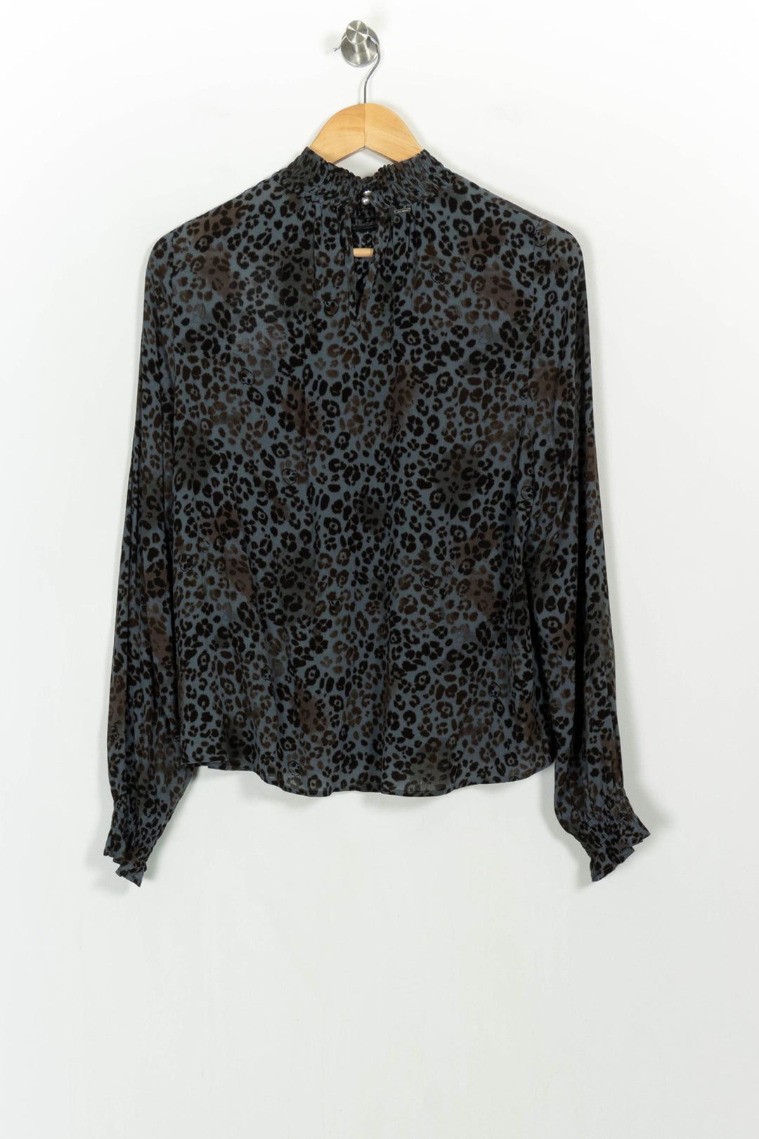 Blouse Léopard Noire et Grise - Taille M/38 de la marque IKKS | PARAD107275 - Vendu par Paradigme - Image 4