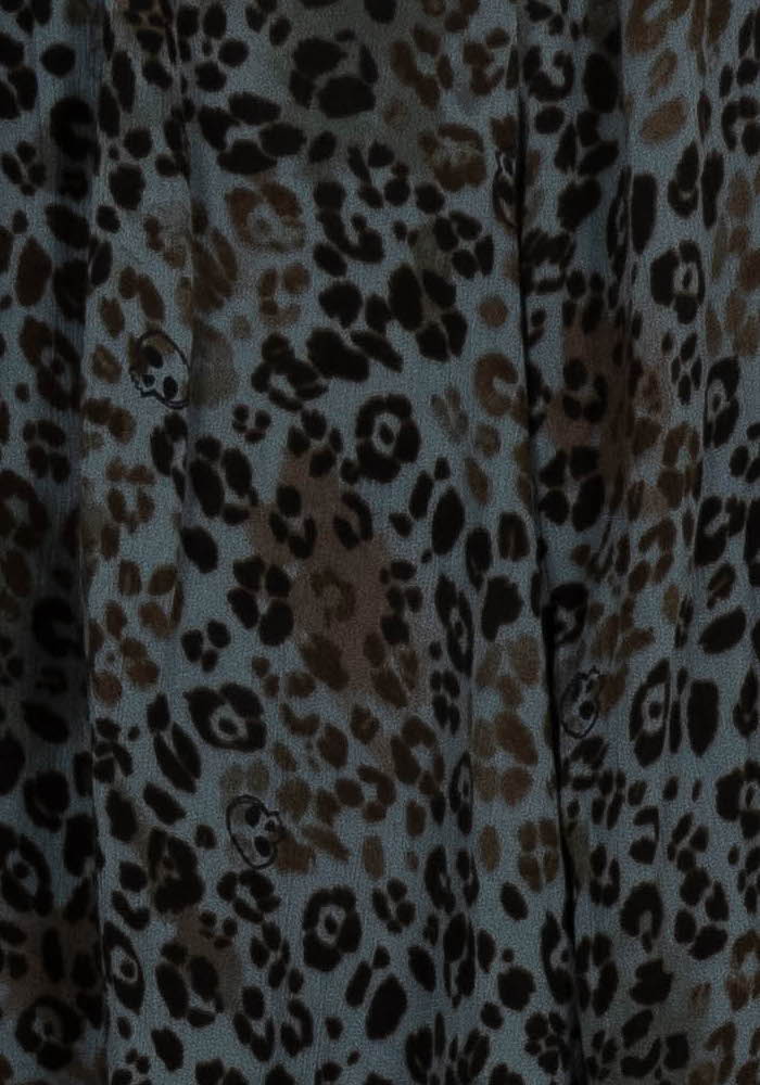 Blouse Léopard Noire et Grise - Taille M/38 de la marque IKKS | PARAD107275 - Vendu par Paradigme - Image 3