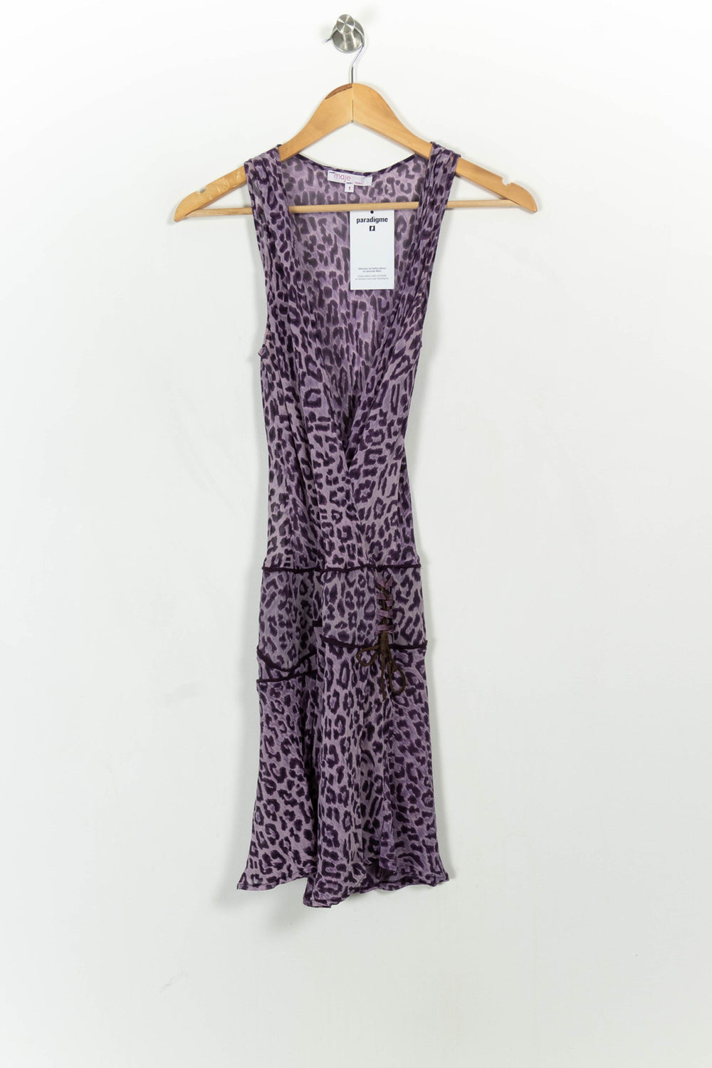 Robe Imprimée Violette - Taille S/36 de la marque Maje | PARAD107284 - Vendu par Paradigme - Image 2