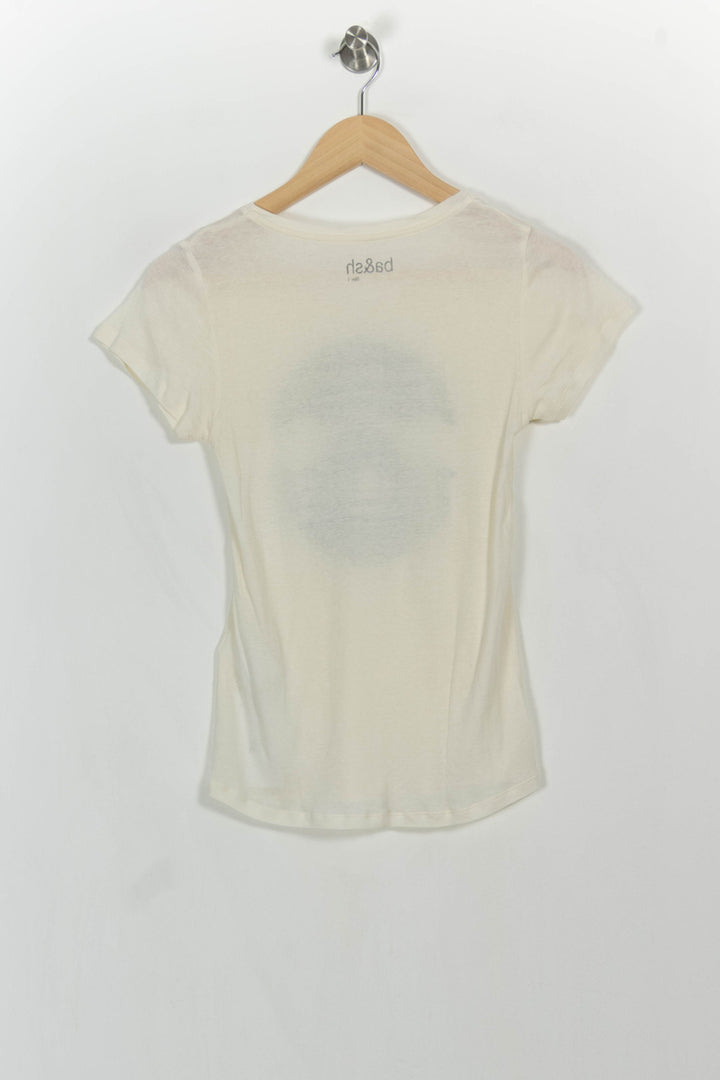 Tee-shirt beige - Taille S/36 de la marque ba&sh | PARAD107285 - Vendu par Paradigme - Image 4