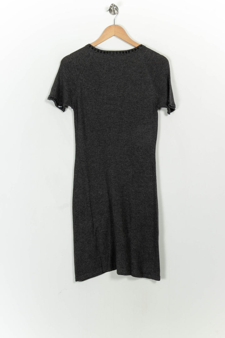 Robe Midi Grise - Taille S/36 de la marque Gerard Darel | PARAD107289 - Vendu par Paradigme - Image 4