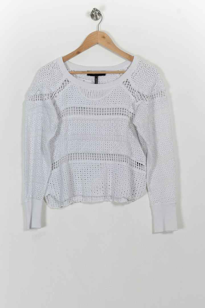 Pull Blanc - Taille L/40 de la marque Isabel Marant | PARAD107291 - Vendu par Paradigme - Image 2