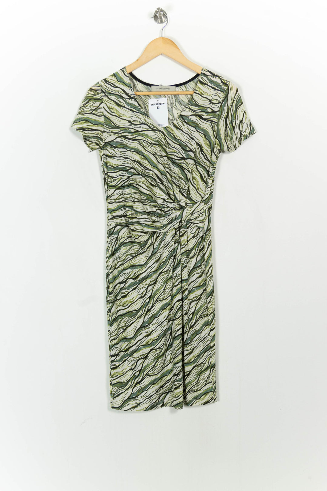 Robe Midi Verte - Taille S/36 de la marque Gerard Darel | PARAD107292 - Vendu par Paradigme - Image 2