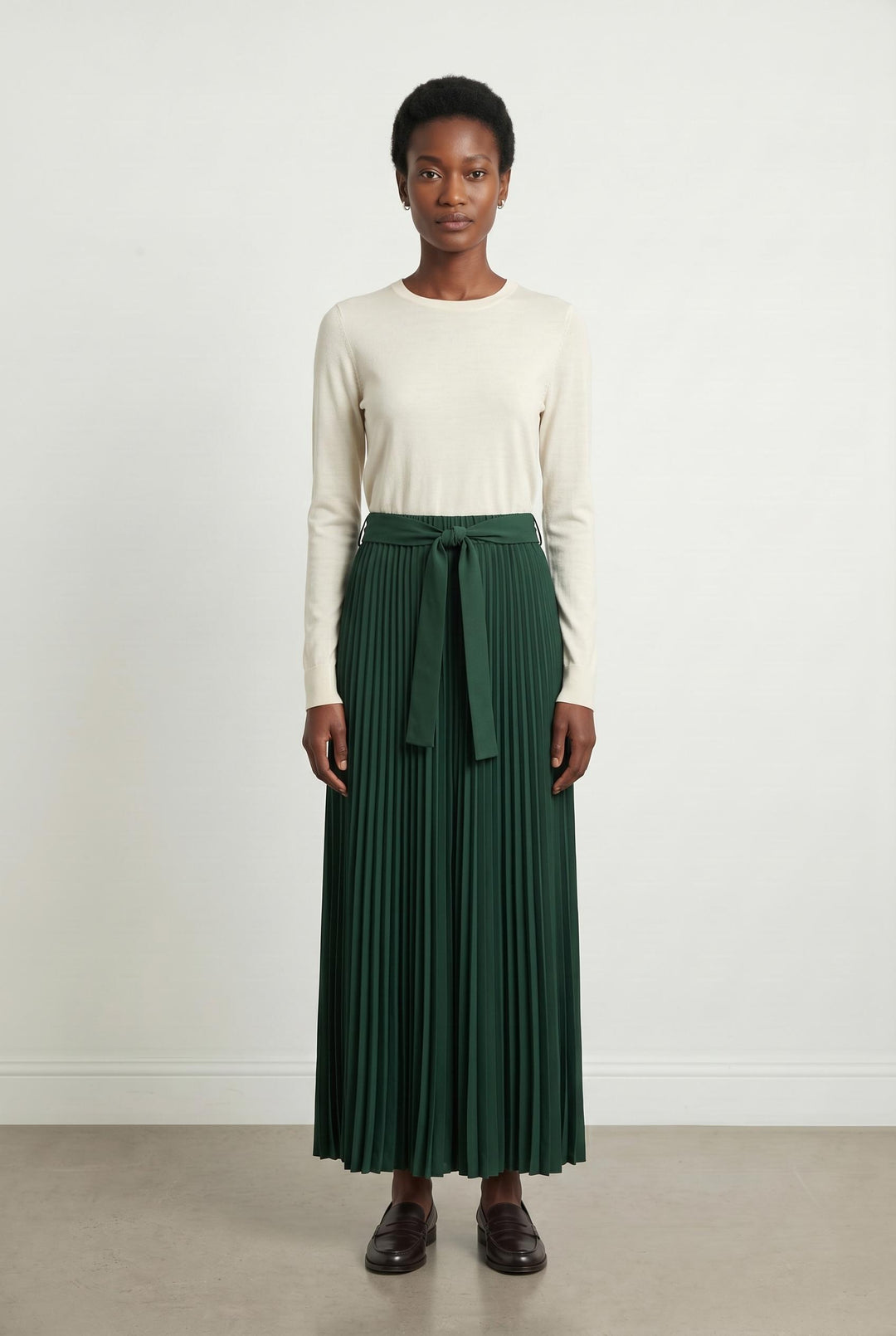 Pantalon Plissé Vert - Taille M/38 de la marque I.Code | PARAD107296 - Vendu par Paradigme - Image 1