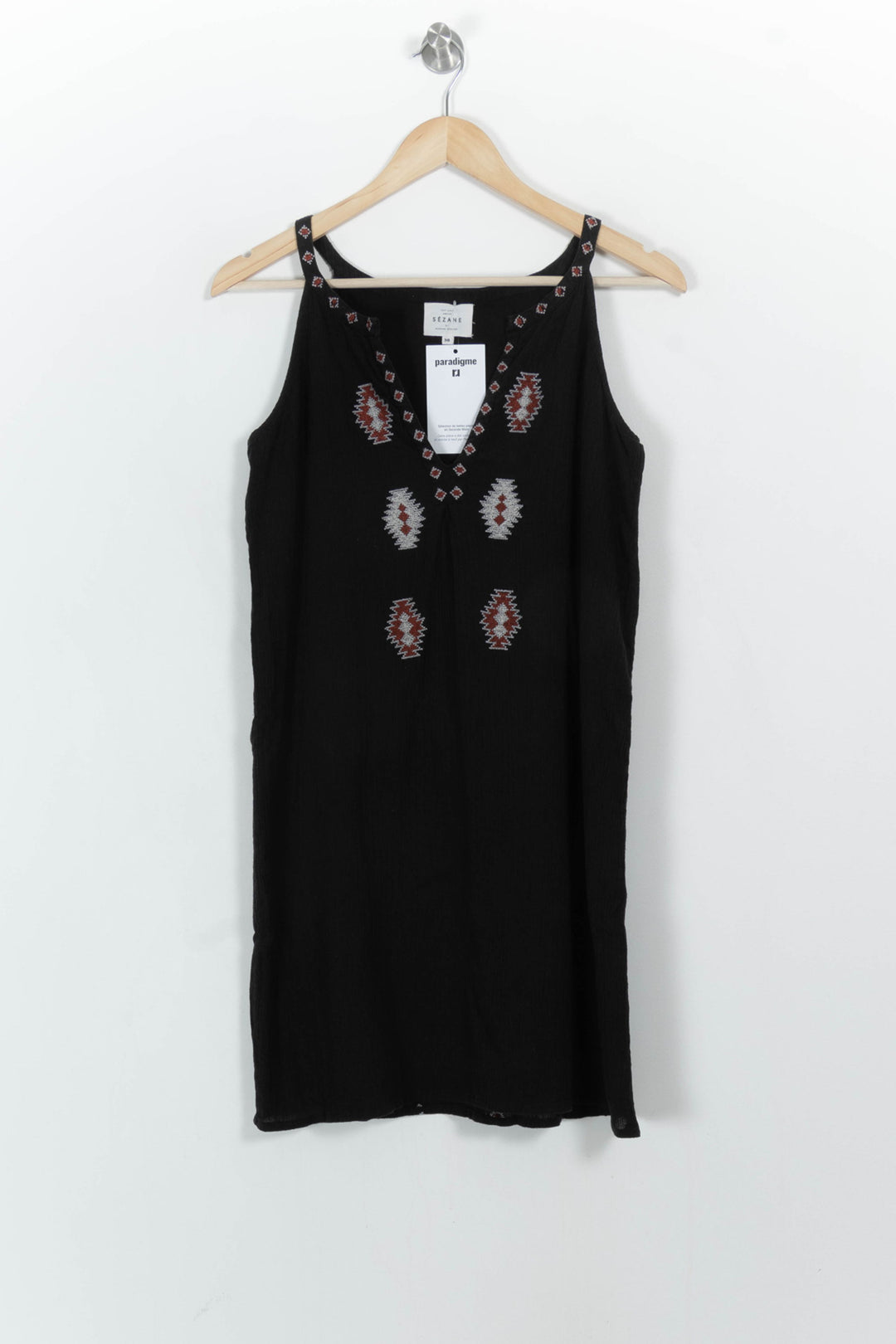 Robe Noire - Taille S/36 de la marque Sézane | PARAD107298 - Vendu par Paradigme - Image 2