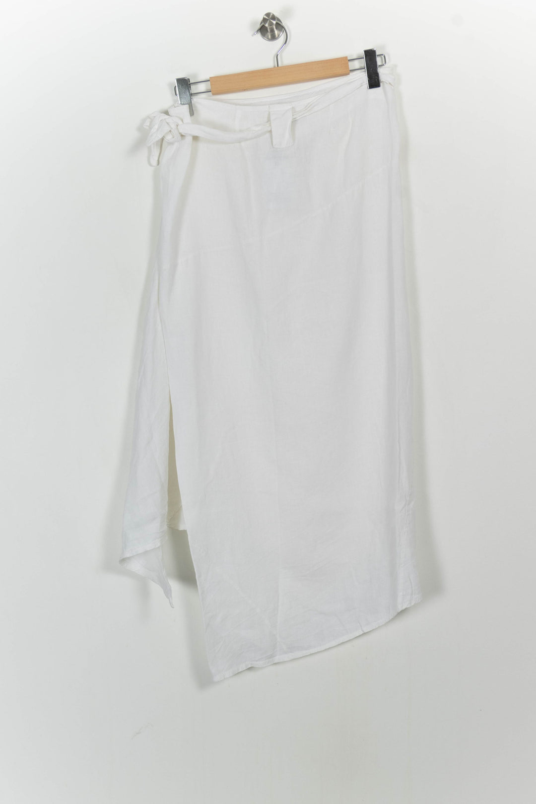 Jupe Portefeuille Blanche - Taille XXL/44 de la marque La Fée Maraboutée | PARAD107299 - Vendu par Paradigme - Image 4