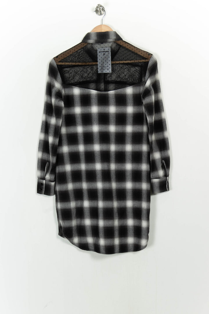 Chemise Longue Noire et Blanche - Taille S/36 de la marque Maje | PARAD107300 - Vendu par Paradigme - Image 4