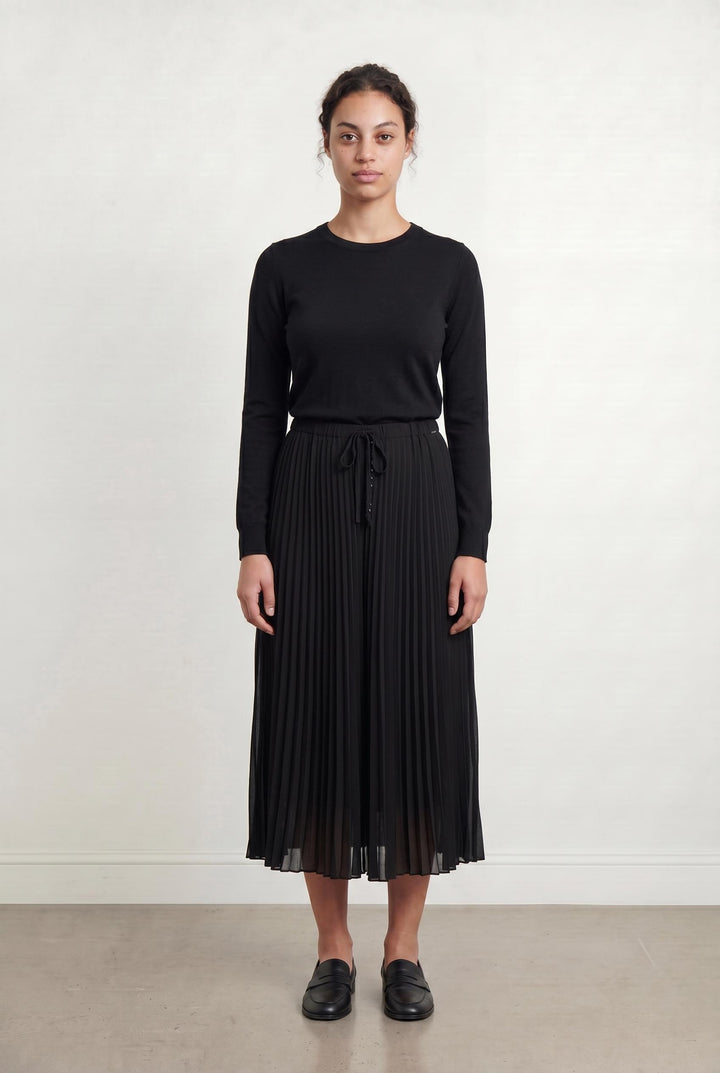 Jupe Plissée Noire - Taille L/40 de la marque IKKS | PARAD107301 - Vendu par Paradigme - Image 1