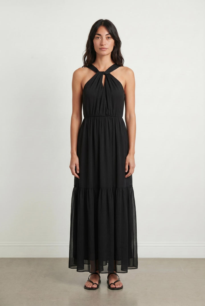 Robe Longue Noire - Taille M/38 de la marque Comptoir des Cotonniers | PARAD107303 - Vendu par Paradigme - Image 1