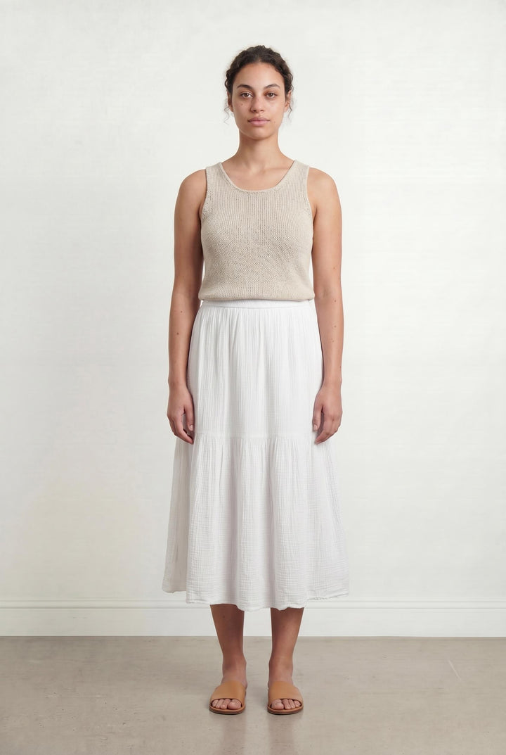 Jupe Longue Blanche - Taille L/40 de la marque Des petits hauts | PARAD107305 - Vendu par Paradigme - Image 1