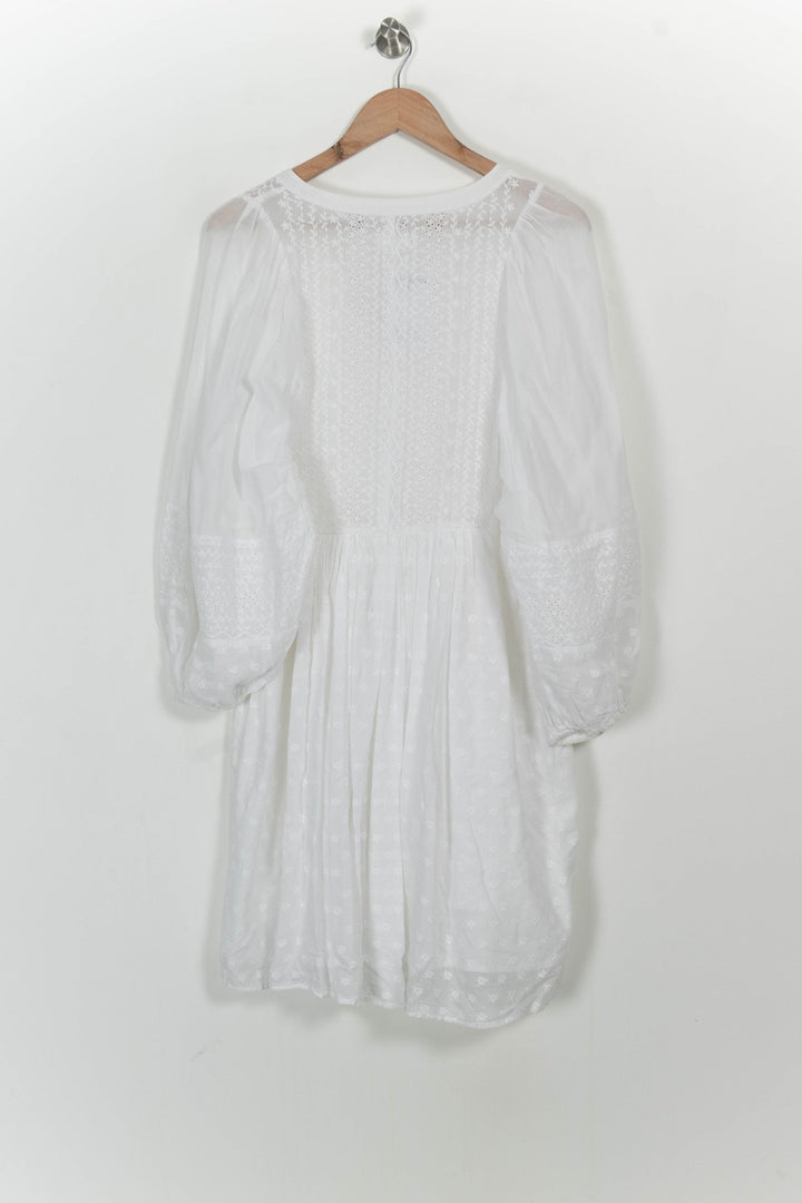 Robe Courte Blanche - Taille M/38 de la marque Des petits hauts | PARAD107308 - Vendu par Paradigme - Image 4