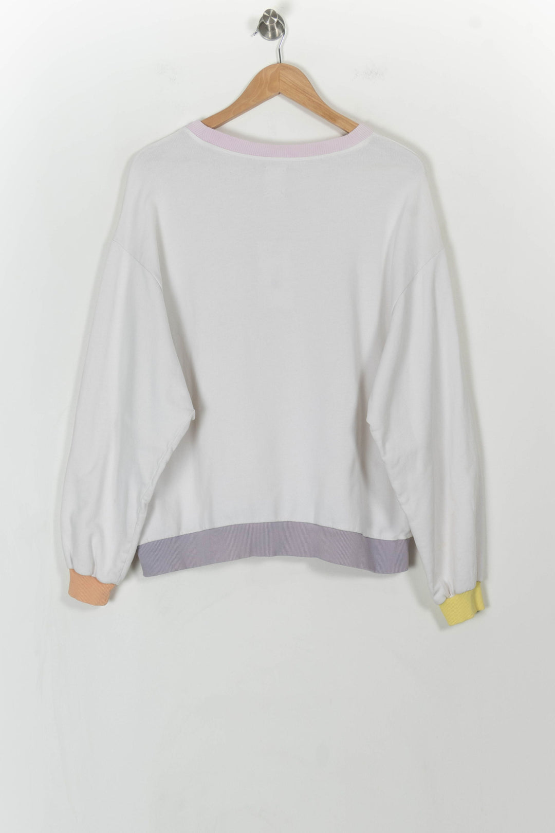 Sweat Blanc et Violet - Taille M/38 de la marque Des petits hauts | PARAD107310 - Vendu par Paradigme - Image 4