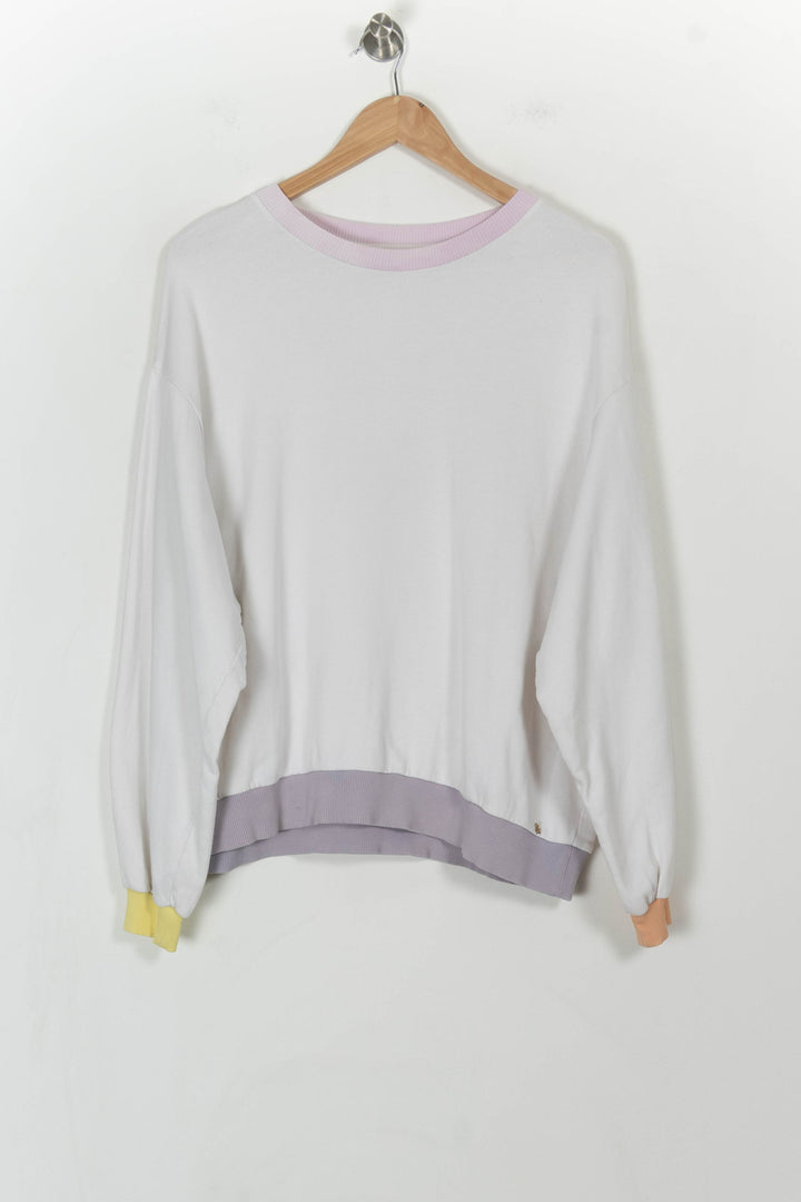 Sweat Blanc et Violet - Taille M/38 de la marque Des petits hauts | PARAD107310 - Vendu par Paradigme - Image 2