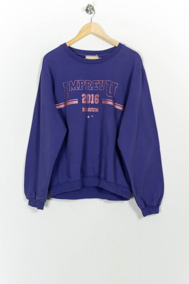 Sweat Violet - Taille XL/42 de la marque Imprevu | PARAD107311 - Vendu par Paradigme - Image 2