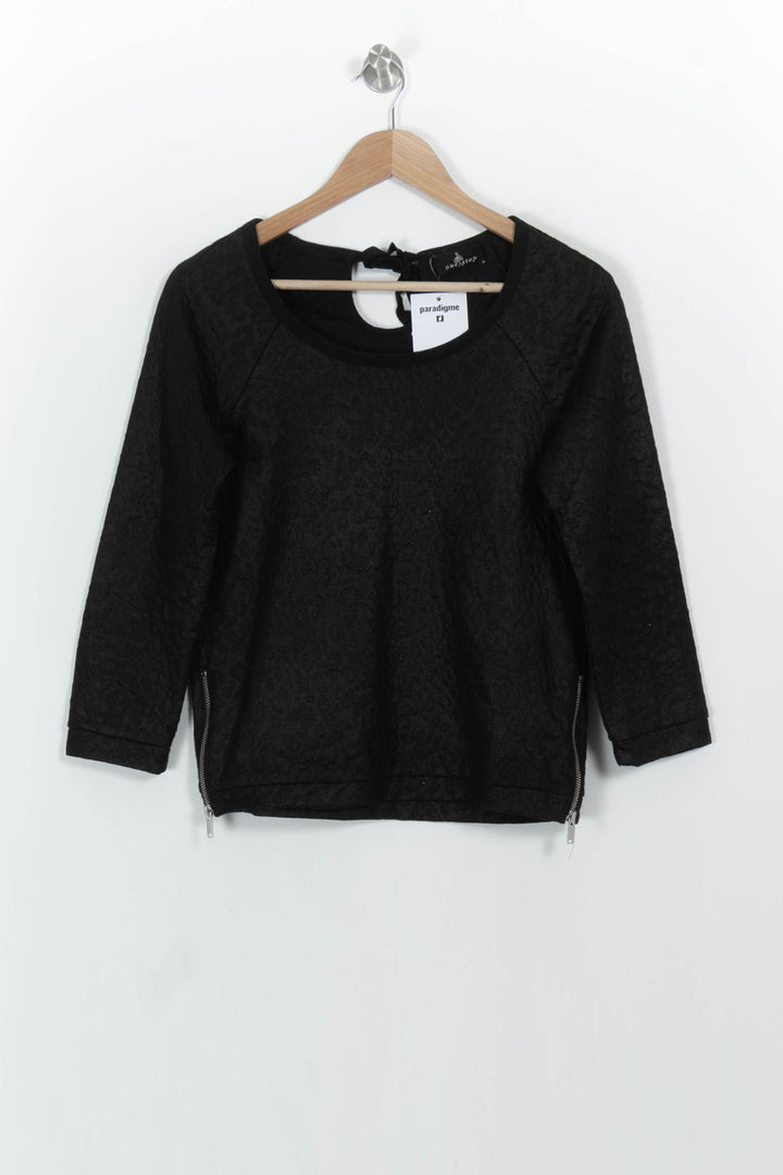 Sweat Noir - Taille S/36 de la marque One Step | PARAD107313 - Vendu par Paradigme - Image 2