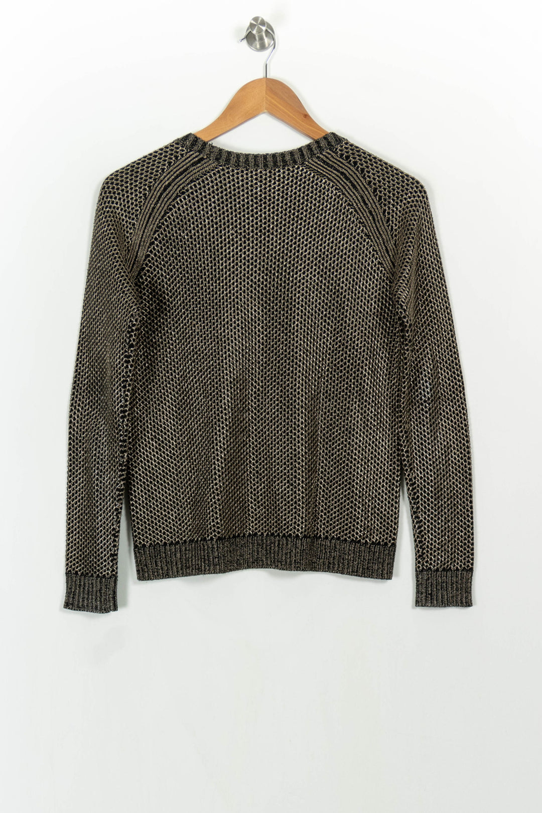 Pull Doré et Noir - Taille S/36 de la marque Maje | PARAD107316 - Vendu par Paradigme - Image 4