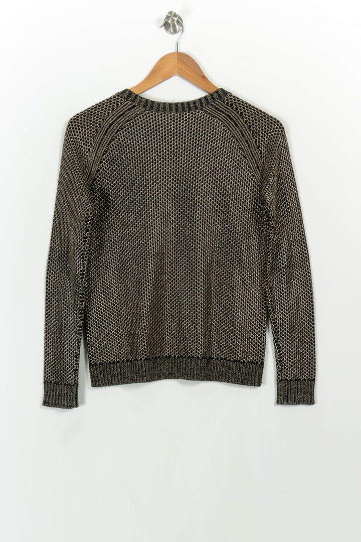 Pull Doré et Noir - Taille S/36 de la marque Maje | PARAD107316 - Vendu par Paradigme - Image 4