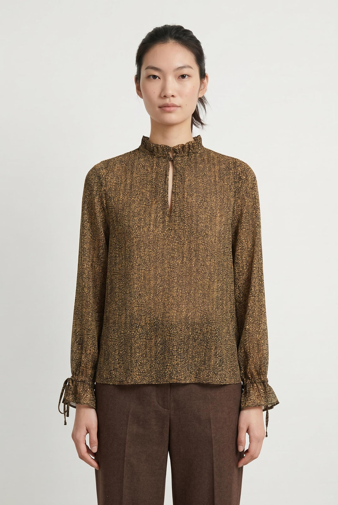 Blouse Or - Taille XS/34 de la marque Sud express | PARAD107319 - Vendu par Paradigme - Image 1