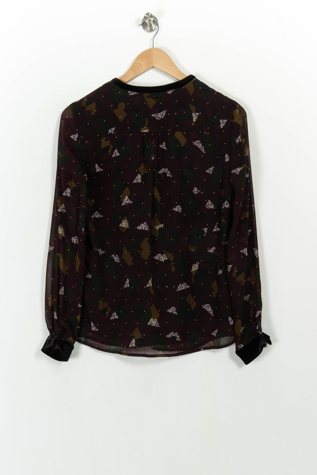 Blouse Violette et Kaki - Taille S/36 de la marque One Step | PARAD107320 - Vendu par Paradigme - Image 4