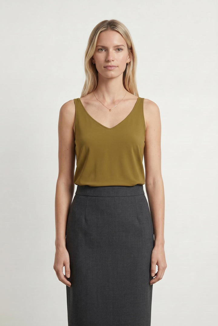 Débardeur Vert - Taille M/38 de la marque Indies | PARAD107322 - Vendu par Paradigme - Image 1