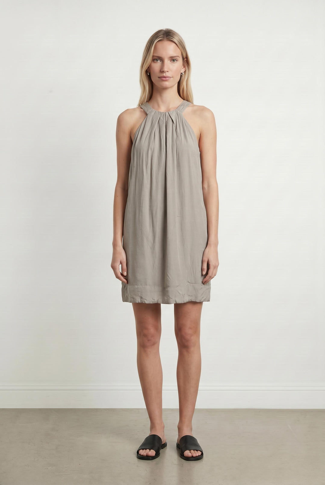 Robe Midi Grise - Taille S/36 de la marque Kookai | PARAD107324 - Vendu par Paradigme - Image 1