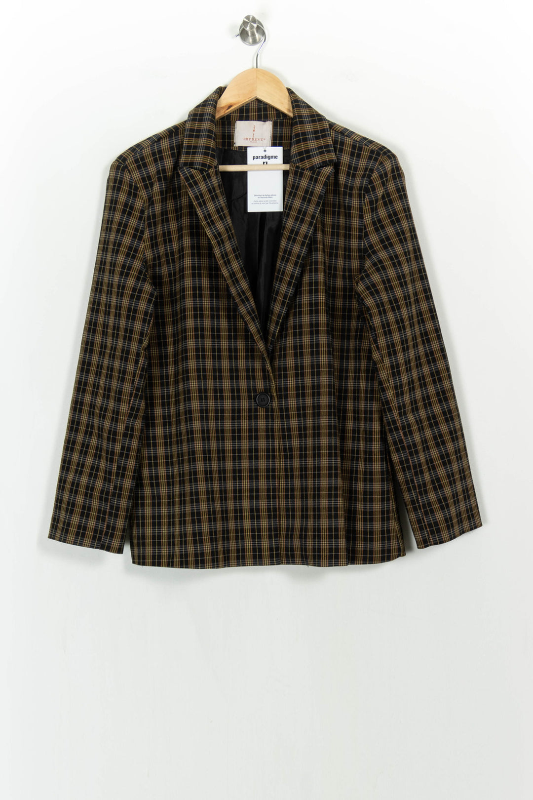Blazer Noir et Marron - Taille XL/42 de la marque Imprevu | PARAD107332 - Vendu par Paradigme - Image 2